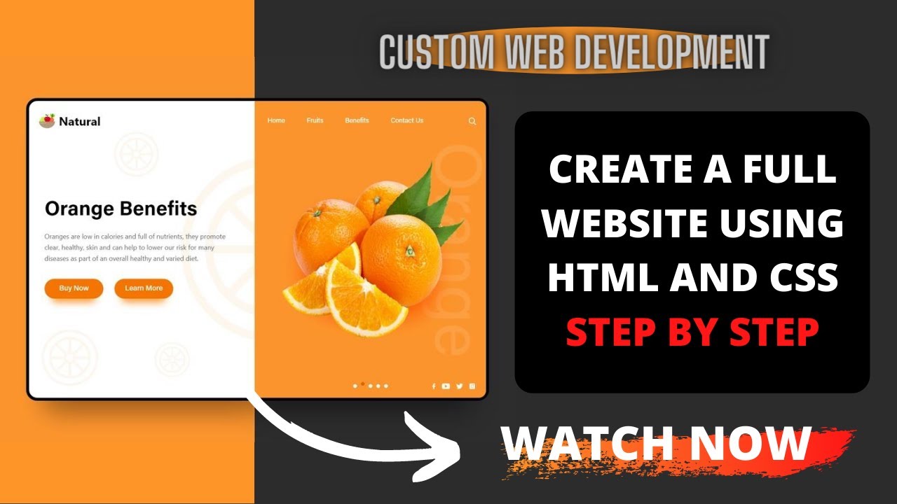 How to Create a Website Using HTML and CSS Step by Step | Modern Web Design Tutorial