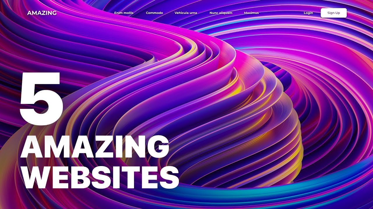 5 Inspirational Website Designs for 2021