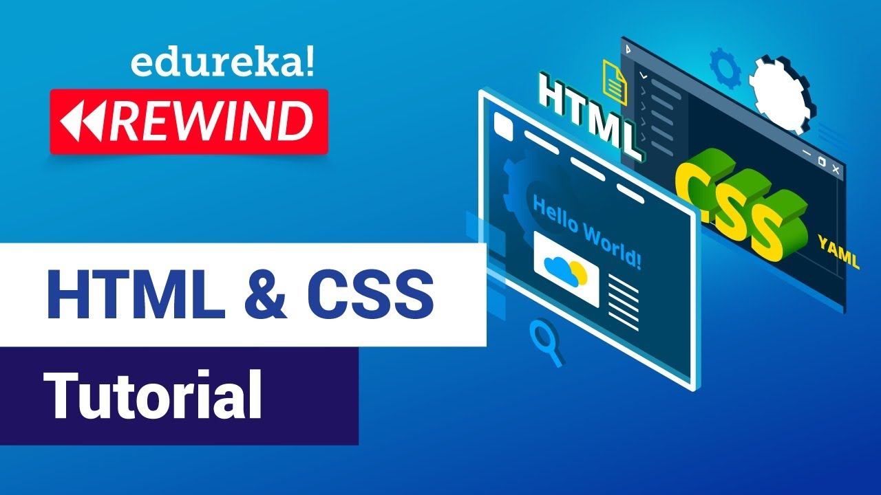 HTML & CSS Tutorial For Beginners | Web Development Training | Edureka | Web Development Rewind - 2