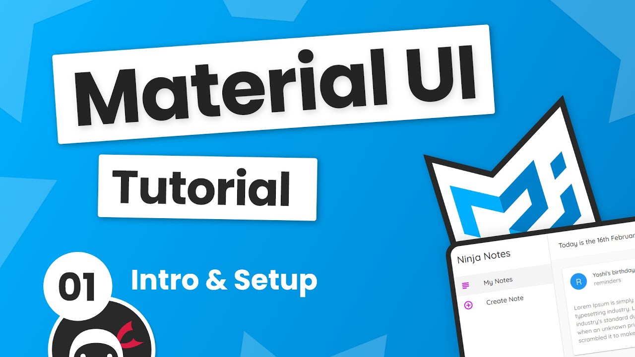 Material UI Tutorial #1 - Intro & Setup