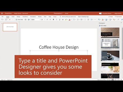 How to design a presentation in PowerPoint for the web