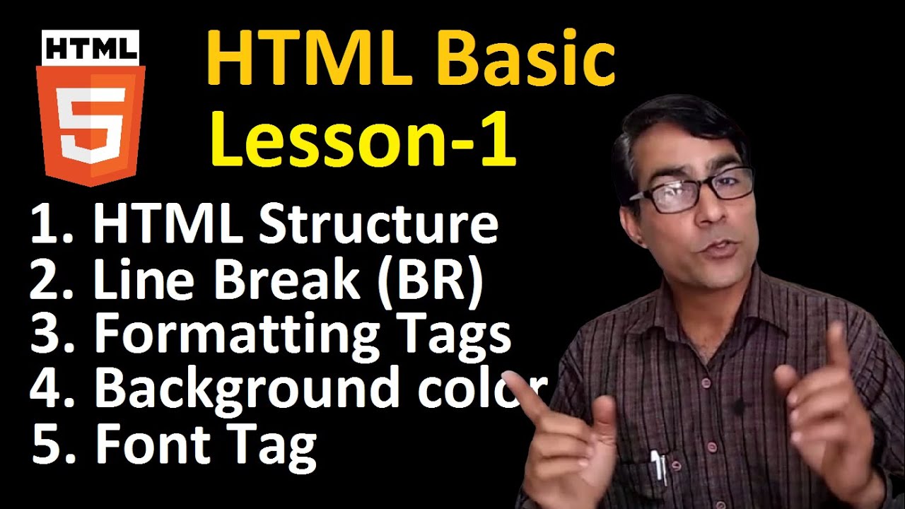 HTML Basic Course for Beginners in hindi Lesson-1 | Web Designing with HTML (Notepad) in hindi