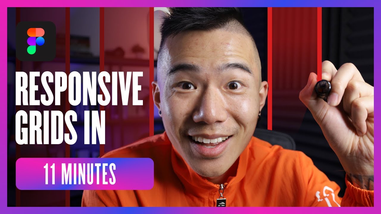 Figma Tutorial: Setup a Responsive Grid Layout for UI & Web Design (IN 11 MINUTES)