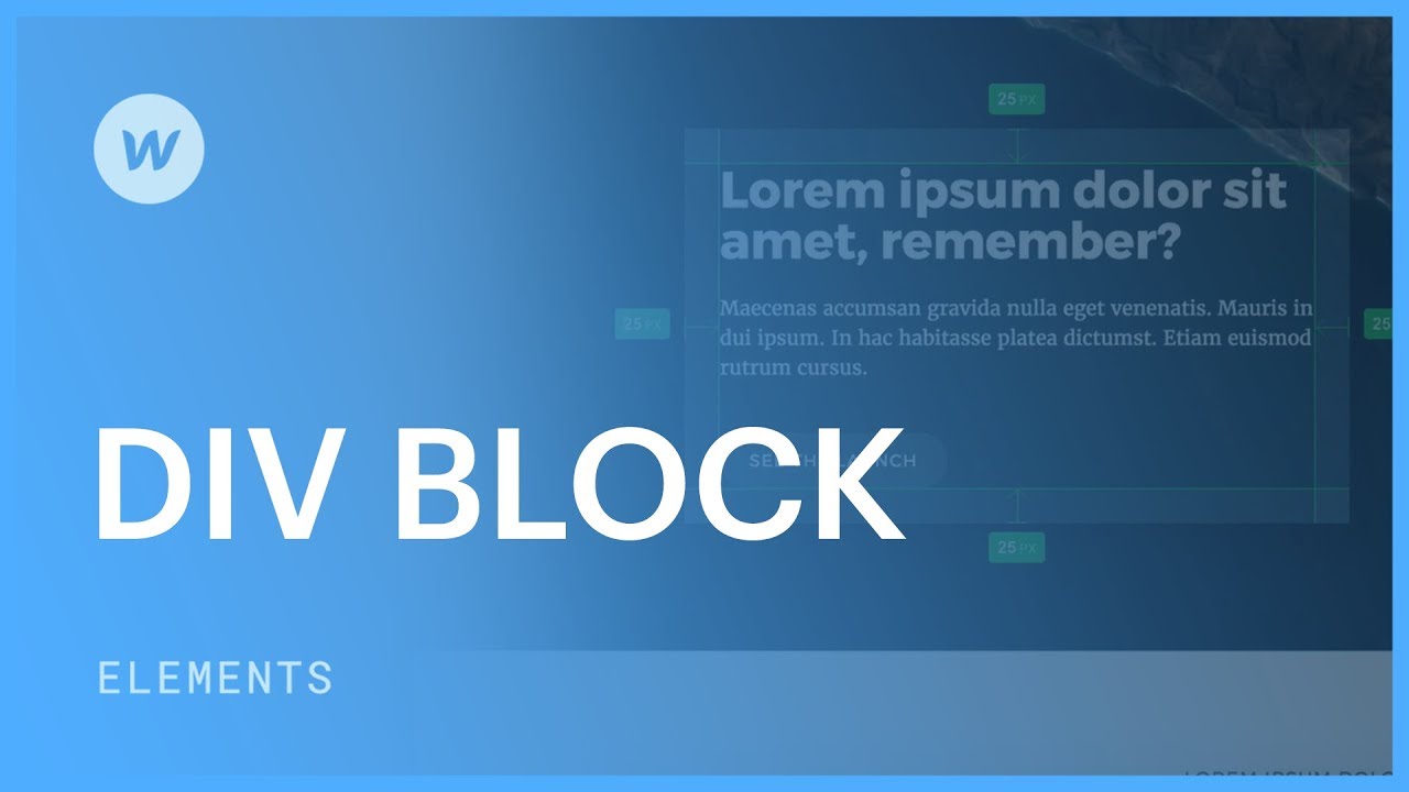 Div blocks - Web design tutorial